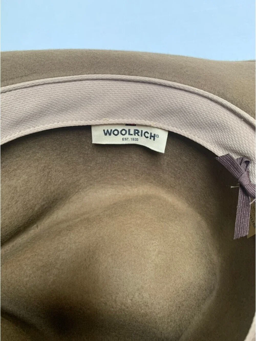 Vintage Woolrich Felt Wool Brown Hat Size Medium